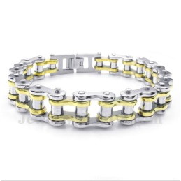 Bracciale Da Uomo In Titanio E Oro