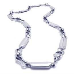 Collana Liscia In Argento Titanio Da 20,1 Pollici
