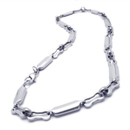 Collana Liscia In Argento Titanio Da 20,1 Pollici