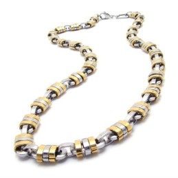 Collana In Titanio Dorato Da 22 Pollici