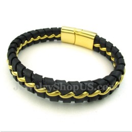 Bracciale In Pelle Di Titanio Da Uomo