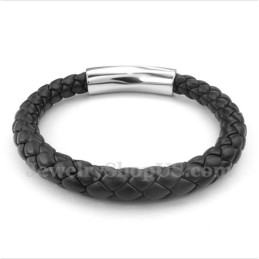 Bracciale In Pelle Di Titanio Da Uomo