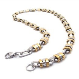 Collana In Titanio Dorato Da 22 Pollici
