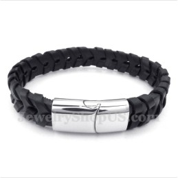 Bracciale In Pelle Di Titanio Da Uomo