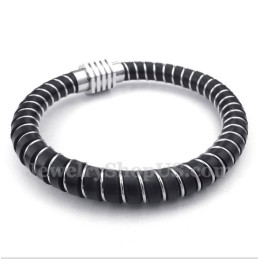 Bracciale In Pelle Con Cavo Da Uomo