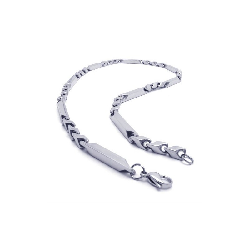 Collana In Argento E Titanio Da 22,0 Pollici Collana In Argento E Titanio Da 22,0 Pollici