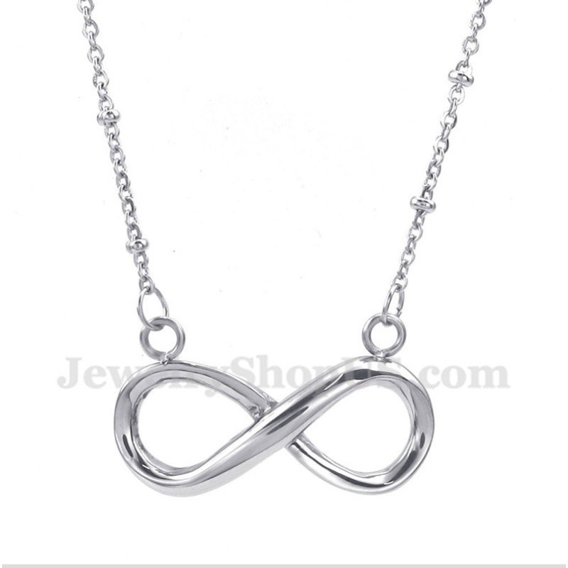 Collana Da Uomo In Titanio Con Simbolo Dell'Infinito Collana Da Uomo In Titanio Con Simbolo Dell'Infinito