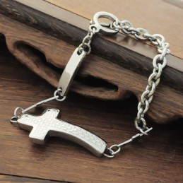 Braccialetti Con Croce In Titanio Da Uomo