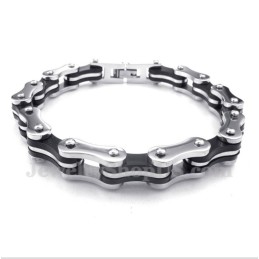 Bracciale In Gomma Con Catena Per Bicicletta In Titanio Da Uomo
