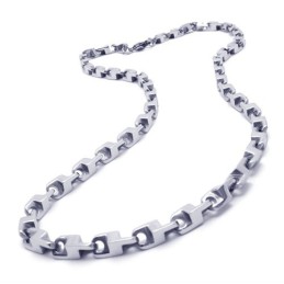 Collana Sottile In Argento E Titanio Da 21,7 Pollici