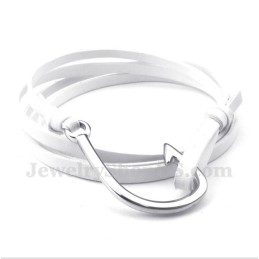 Bracciale In Pelle Di Titanio Da Uomo