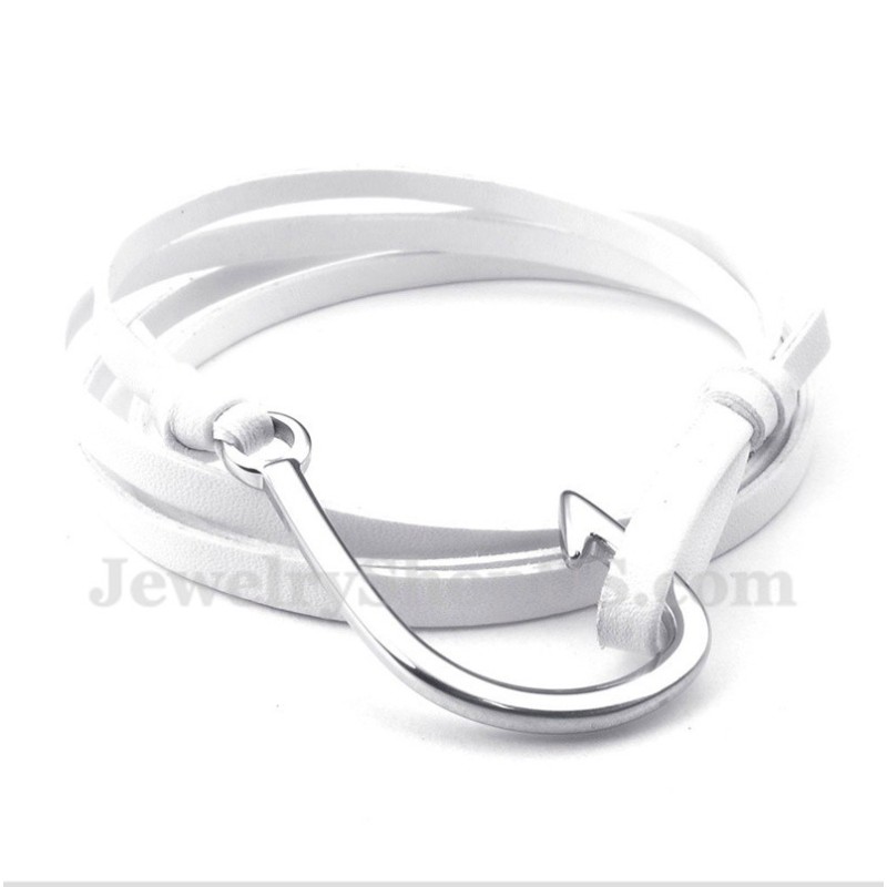 Bracciale In Pelle Di Titanio Da Uomo Bracciale In Pelle Di Titanio Da Uomo
