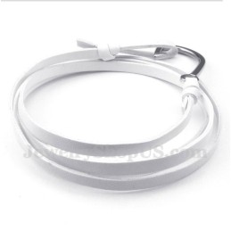 Bracciale In Pelle Di Titanio Da Uomo