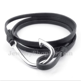Bracciale In Pelle Di Titanio Da Uomo