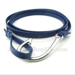 Bracciale In Pelle Di Titanio Da Uomo