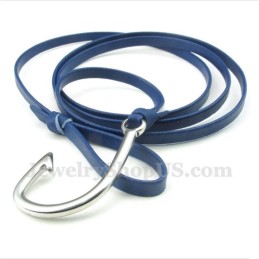 Bracciale In Pelle Di Titanio Da Uomo