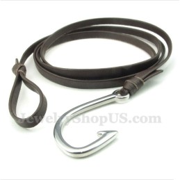Bracciale In Pelle Di Titanio Da Uomo