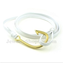 Bracciale In Pelle Di Titanio Da Uomo