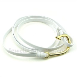 Bracciale In Pelle Di Titanio Da Uomo