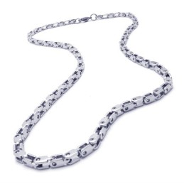 Collana Sottile In Argento E Titanio Da 20,5 Pollici