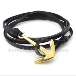 Bracciale In Pelle Di Titanio Da Uomo