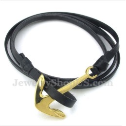 Bracciale In Pelle Di Titanio Da Uomo