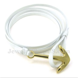 Bracciale In Pelle Di Titanio Da Uomo