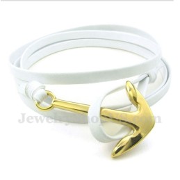 Bracciale In Pelle Di Titanio Da Uomo