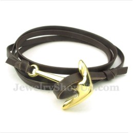 Bracciale In Pelle Di Titanio Da Uomo