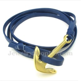 Bracciale In Pelle Di Titanio Da Uomo