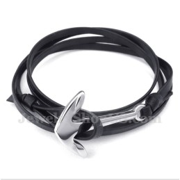 Bracciale In Pelle Di Titanio Da Uomo