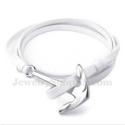 Bracciale In Pelle Di Titanio Da Uomo