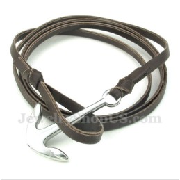 Bracciale In Pelle Di Titanio Da Uomo