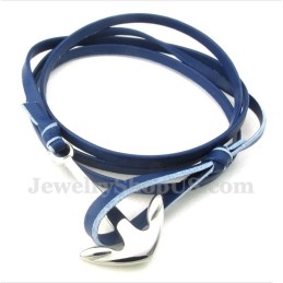 Bracciale In Pelle Di Titanio Da Uomo