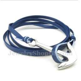 Bracciale In Pelle Di Titanio Da Uomo