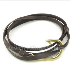Bracciale In Pelle Di Titanio Da Uomo