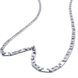 Collana Sottile In Argento E Titanio Da 19,7 Pollici