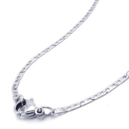Collana Sottile In Argento E Titanio Da 19,7 Pollici