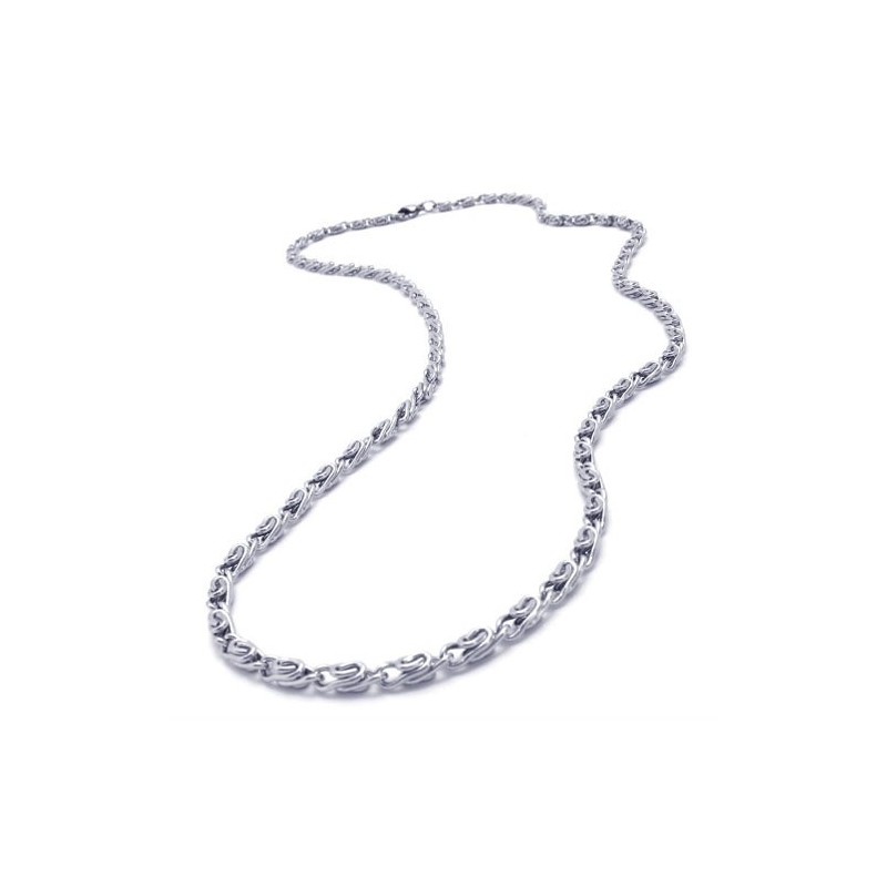 Collana In Argento E Titanio Da 20,0 Pollici Collana In Argento E Titanio Da 20,0 Pollici