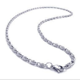Collana In Argento E Titanio Da 20,0 Pollici
