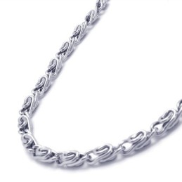 Collana In Argento E Titanio Da 20,0 Pollici