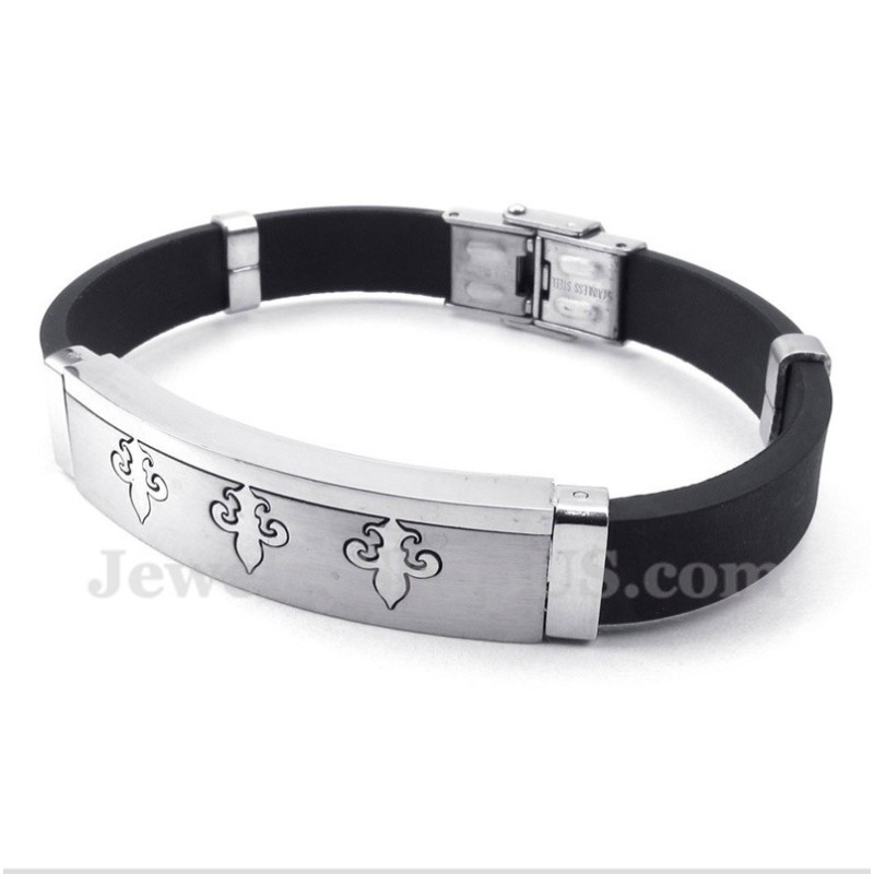Bracciale In Gomma Di Titanio Da Uomo Bracciale In Gomma Di Titanio Da Uomo