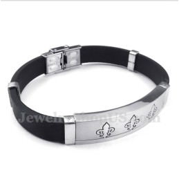 Bracciale In Gomma Di Titanio Da Uomo
