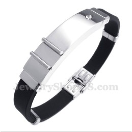 Bracciale In Gomma Di Titanio Da Uomo