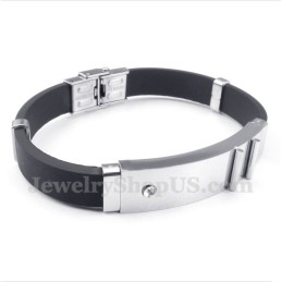 Bracciale In Gomma Di Titanio Da Uomo