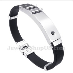 Bracciale In Gomma Di Titanio Da Uomo