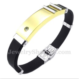 Bracciale In Gomma Di Titanio Da Uomo