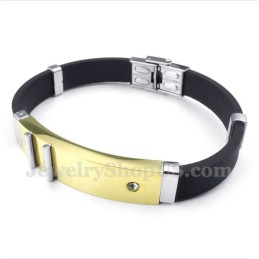 Bracciale In Gomma Di Titanio Da Uomo