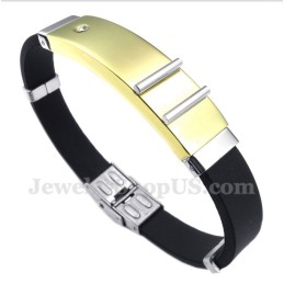 Bracciale In Gomma Di Titanio Da Uomo