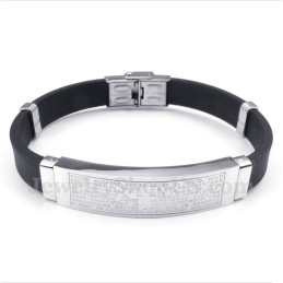 Bracciale In Gomma Di Titanio Da Uomo